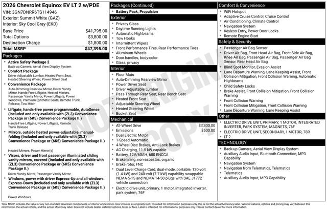 New 2026 Chevrolet Equinox EV LT AWD/4WD image 39