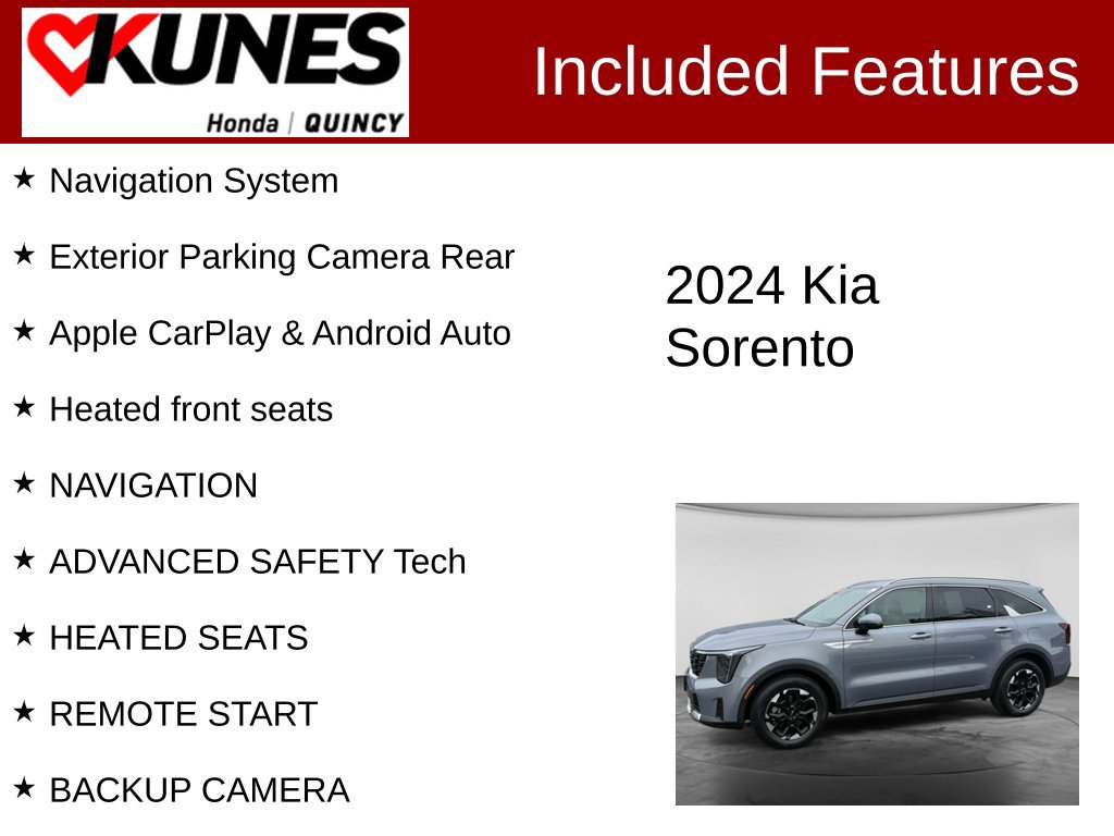Used 2024 Kia Sorento S FWD image 2