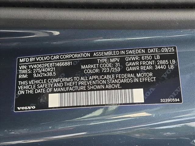 Used 2026 Volvo XC90 B6 Plus w/ Protection Package Premier AWD/4WD image 27