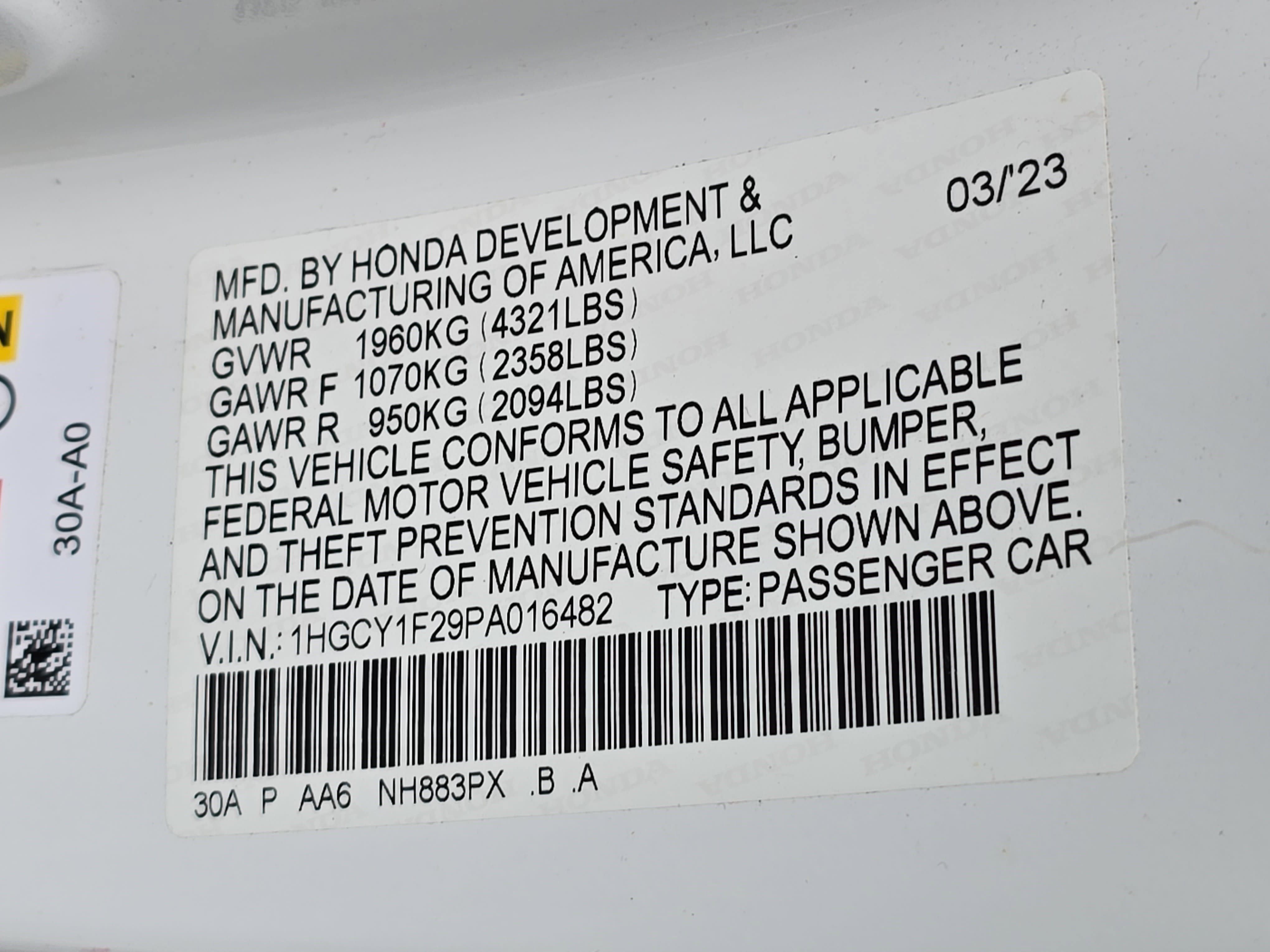 Certified 2023 Honda Accord LX image 33