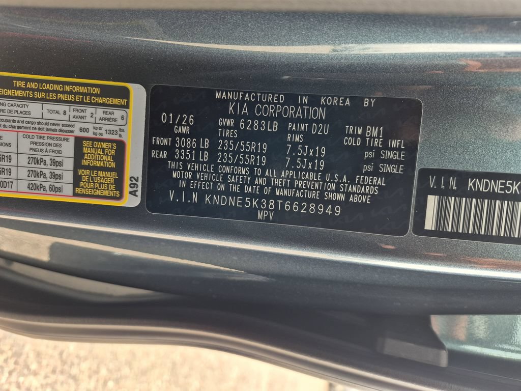 New 2026 Kia Carnival SX w/ SX Dark Edition Package FWD image 30