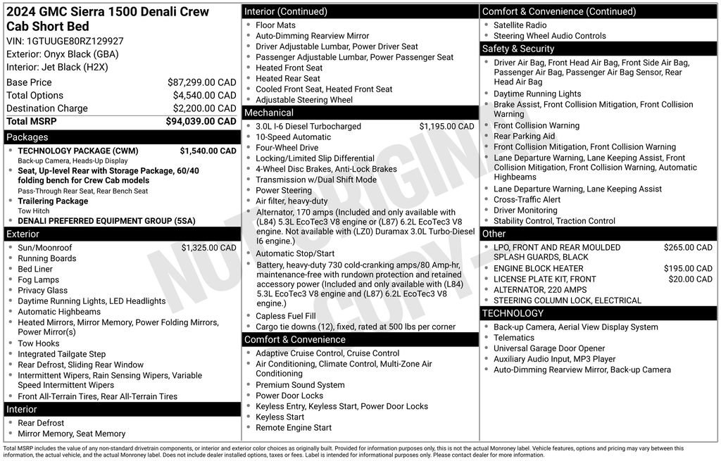 Certified 2024 GMC Sierra 1500 Denali w/ Technology Package image 7
