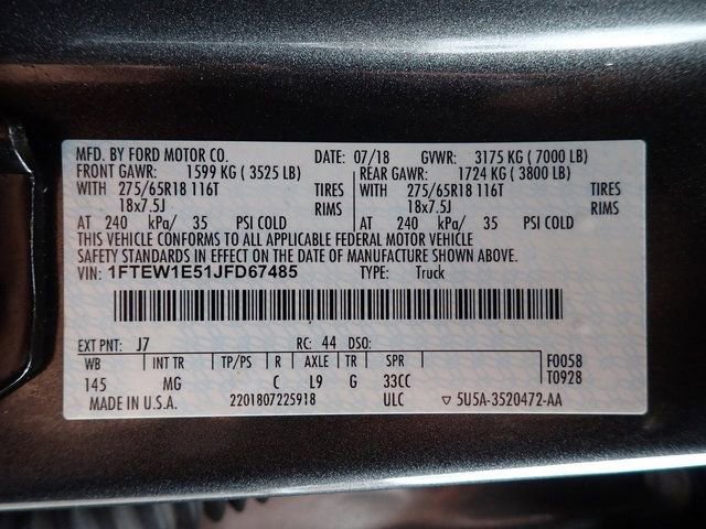 Used 2018 Ford F150 XLT w/ Equipment Group 301A Mid image 23