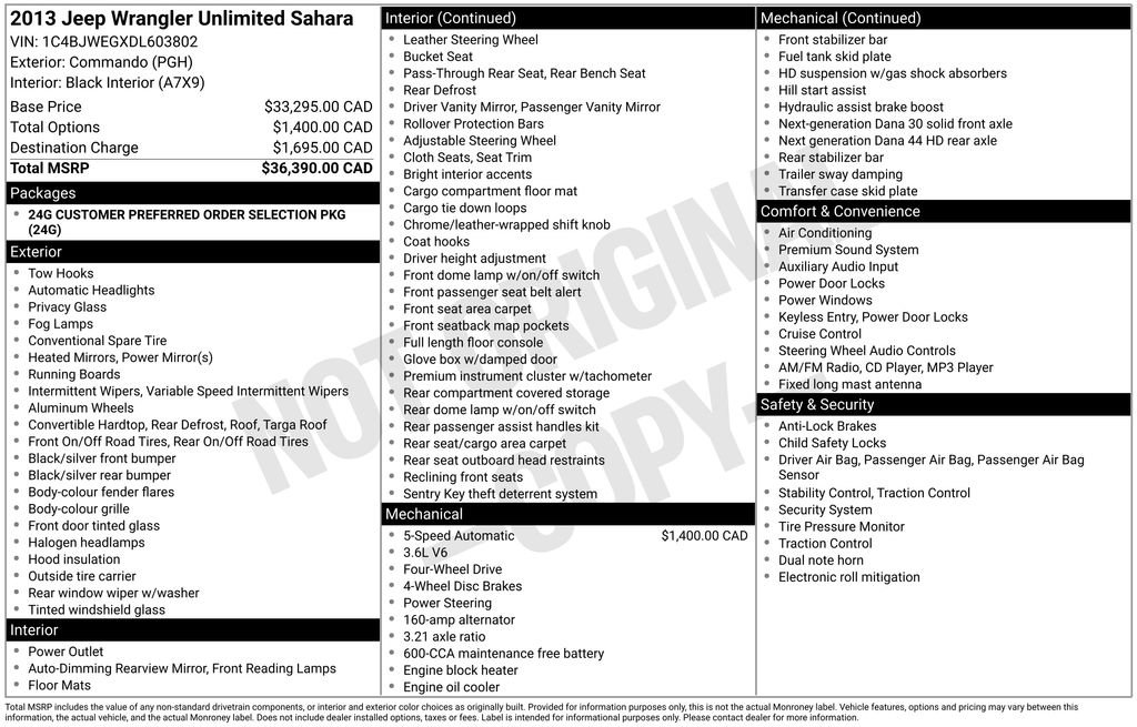 Used 2013 Jeep Wrangler Unlimited Sahara image 2