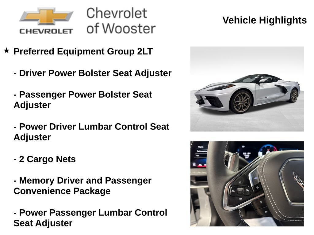 New 2026 Chevrolet Corvette Stingray Preferred Conv RWD image 2