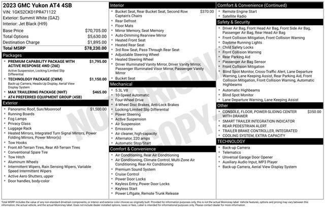 Used 2023 GMC Yukon AT4 AWD/4WD image 10