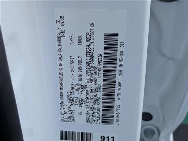 New 2025 Toyota Tacoma SR5 AWD/4WD image 17