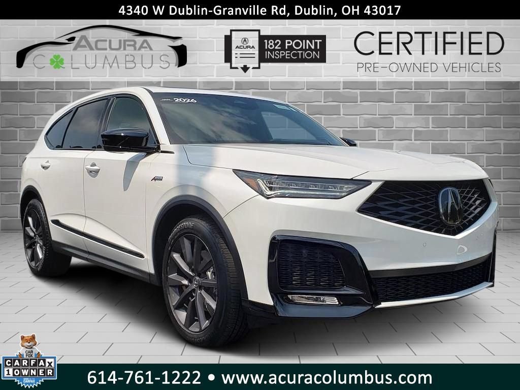 Certified 2026 Acura MDX A-Spec AWD/4WD image 1