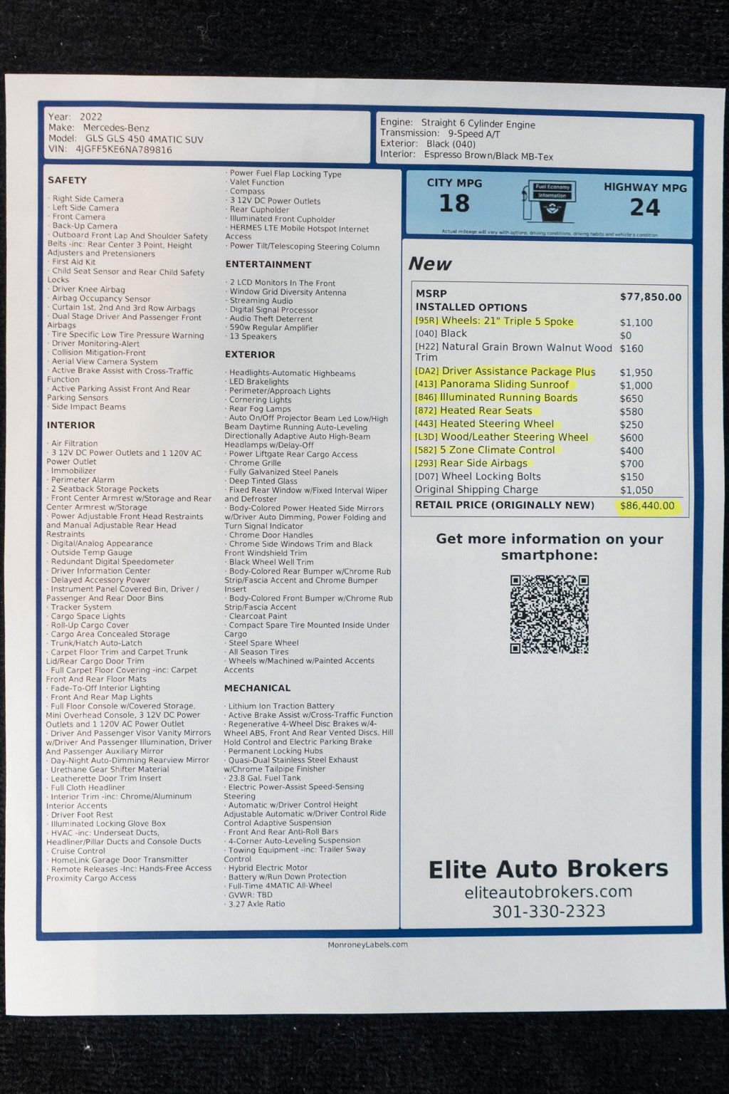 Used 2022 Mercedes-Benz GLS 450 4MATIC image 57