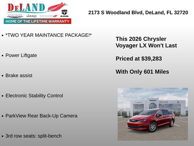 New 2026 Chrysler Voyager LX FWD image 6
