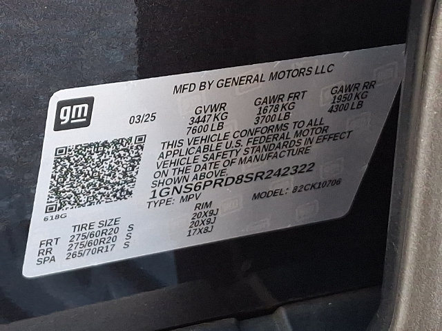 Used 2025 Chevrolet Tahoe Z71 AWD/4WD image 29