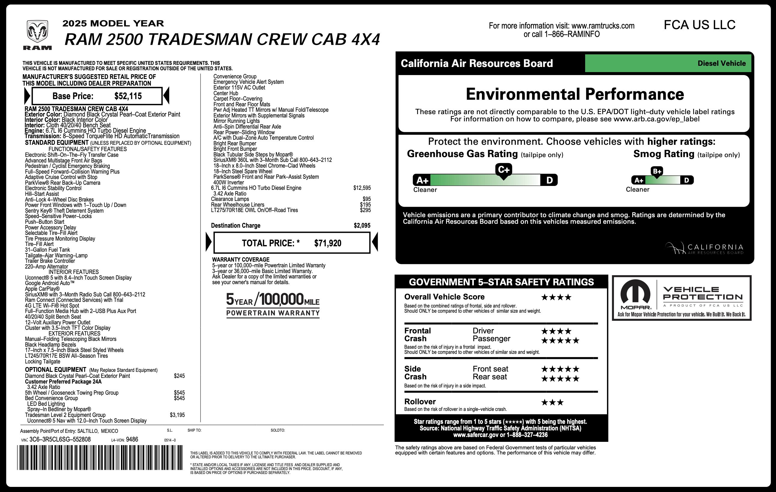 Used 2025 RAM 2500 Tradesman AWD/4WD image 2