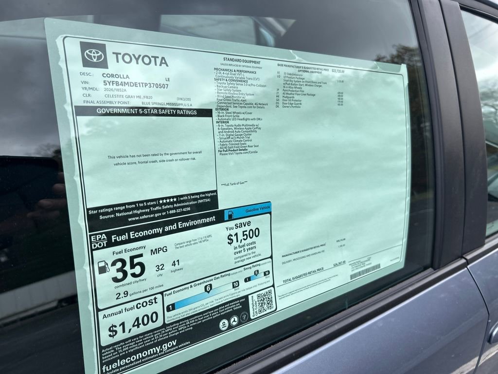 New 2026 Toyota Corolla LE image 25