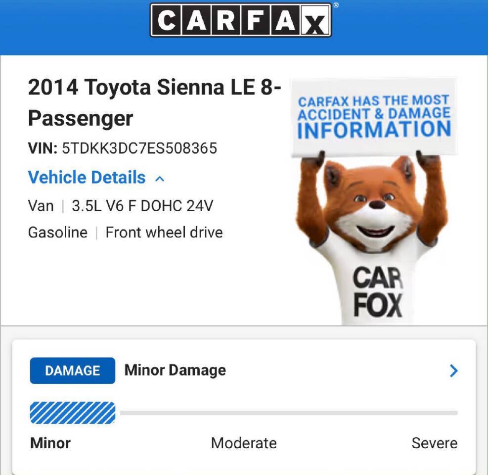 Used 2014 Toyota Sienna LE FWD image 14