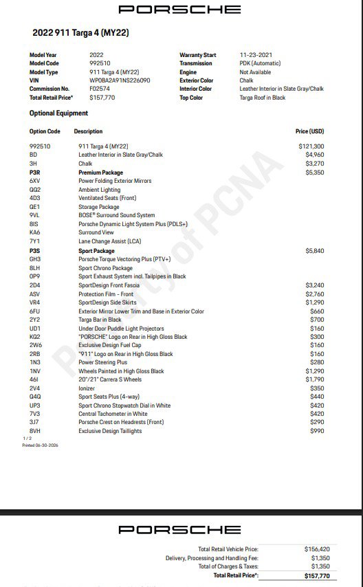 Certified 2022 Porsche 911 Targa 4 AWD/4WD image 9