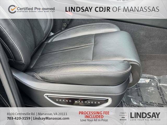 Certified 2024 Jeep Grand Wagoneer Series II Obsidian w/ Quick Order Packagew 28T AWD/4WD image 12