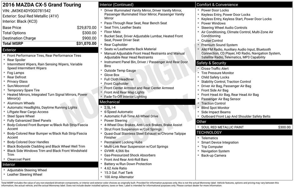 Used 2016 MAZDA CX-5 Grand Touring image 6