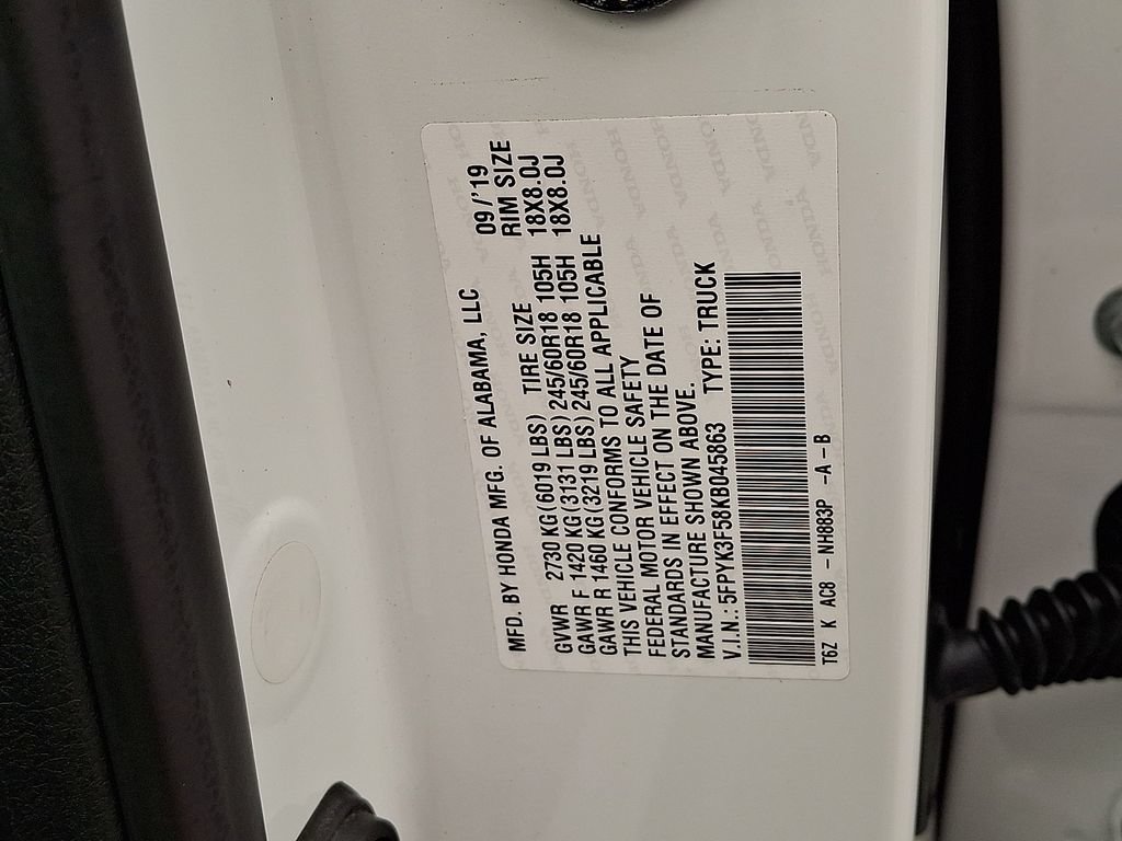 Used 2019 Honda Ridgeline RTL image 26