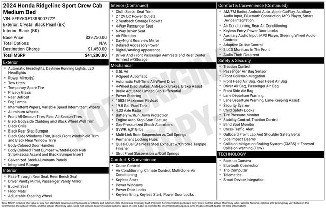 Used 2024 Honda Ridgeline Sport image 4