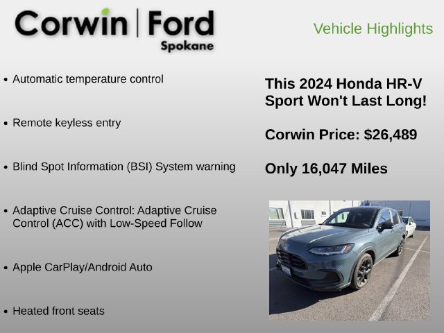 Used 2024 Honda HR-V Sport image 6