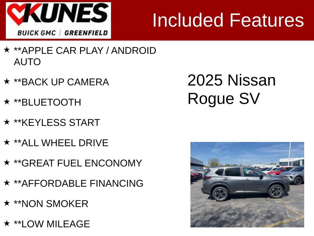 Used 2025 Nissan Rogue SV AWD/4WD image 2