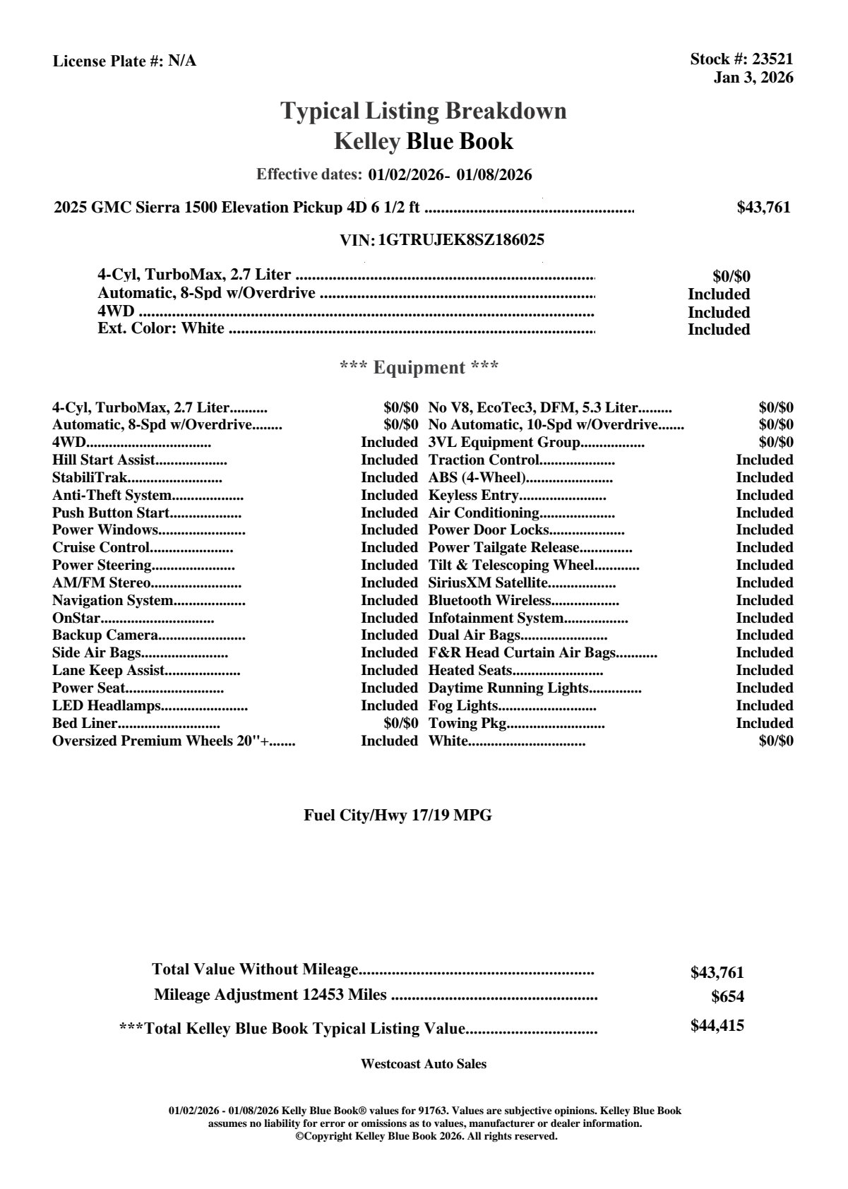 Used 2025 GMC Sierra 1500 Elevation image 10