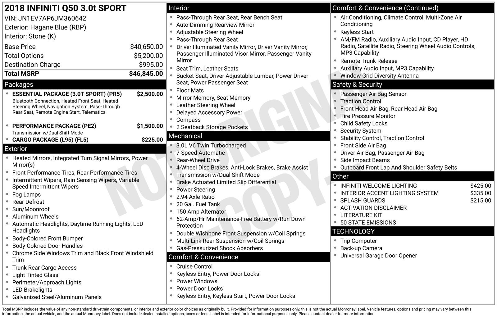 Used 2018 INFINITI Q50 Sport image 60