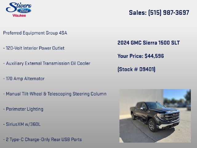 Used 2024 GMC Sierra 1500 SLT w/ SLT Premium Package AWD/4WD image 22