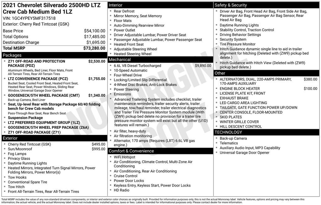 Used 2021 Chevrolet Silverado 2500 LTZ image 4