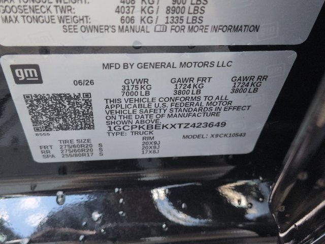 New 2026 Chevrolet Silverado 1500 Custom w/ Turbomax Blackout Package AWD/4WD image 40