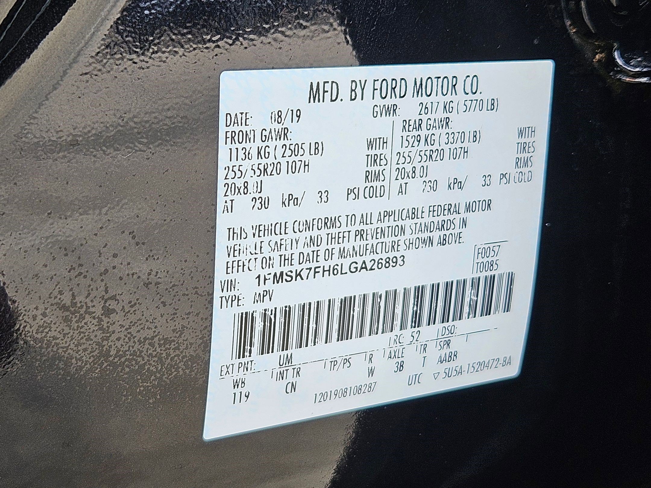 Used 2020 Ford Explorer Limited w/ Class III Trailer Tow Package RWD image 34