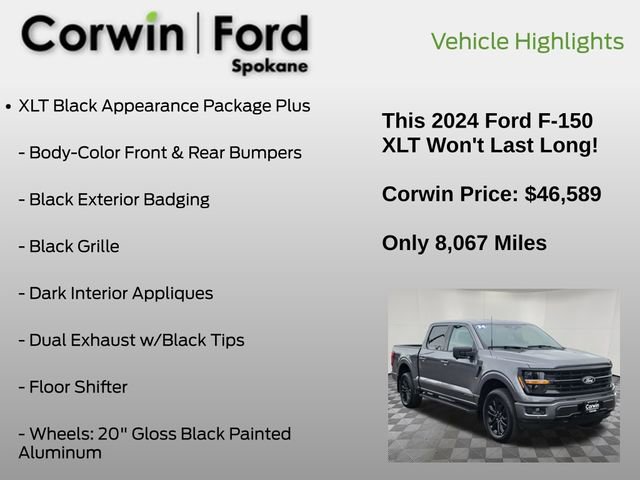 Used 2024 Ford F150 XLT w/ Equipment Group 302A MID image 7
