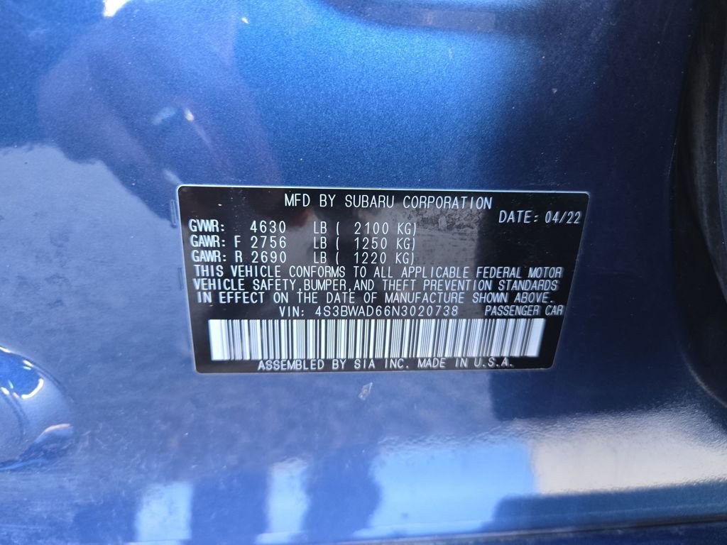 Used 2022 Subaru Legacy Premium image 29