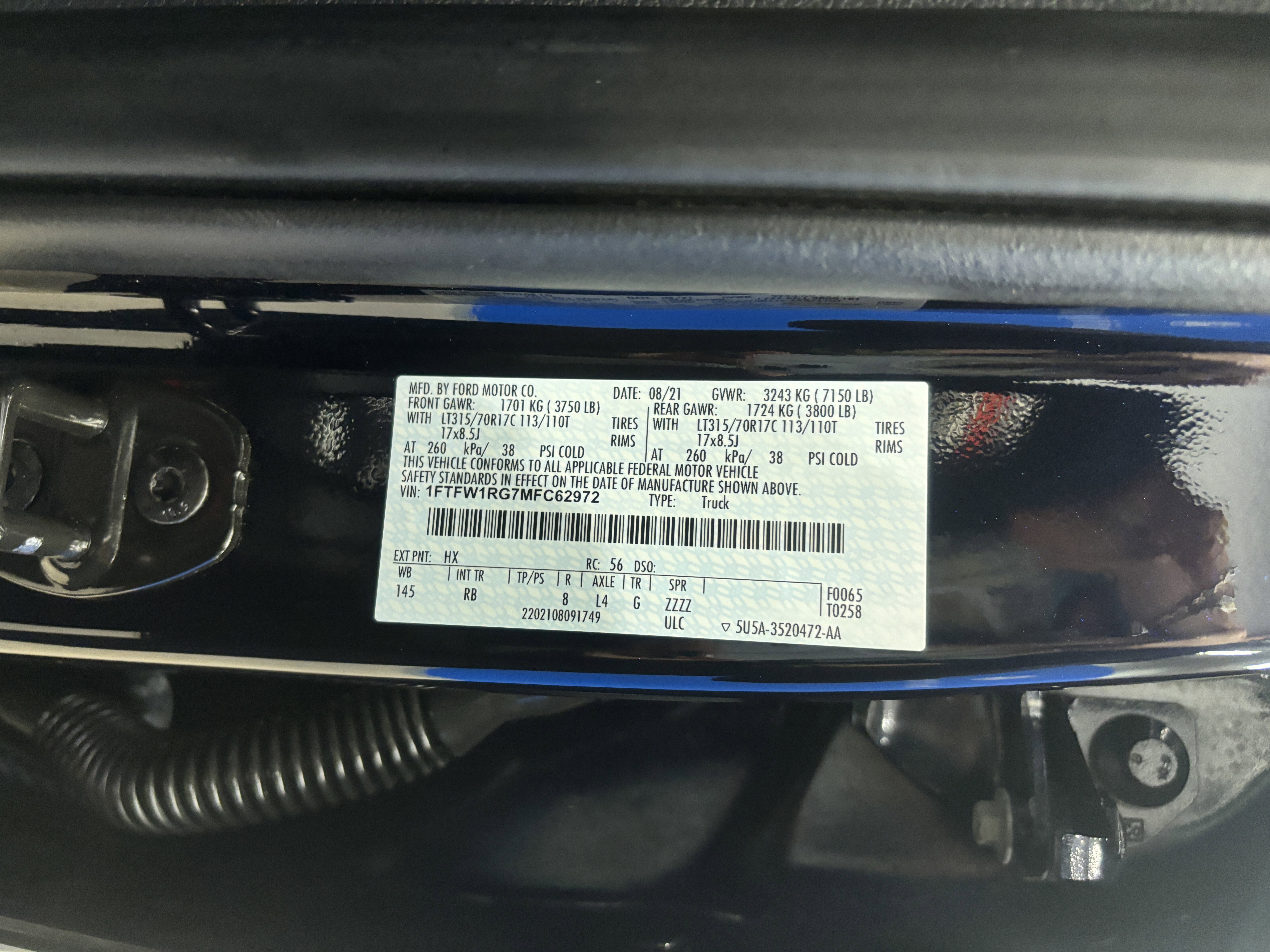 Used 2021 Ford F150 Raptor w/ Equipment Group 801A High image 27