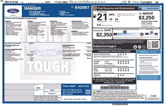 New 2026 Ford Ranger XL w/ Trailer Tow Package AWD/4WD image 25