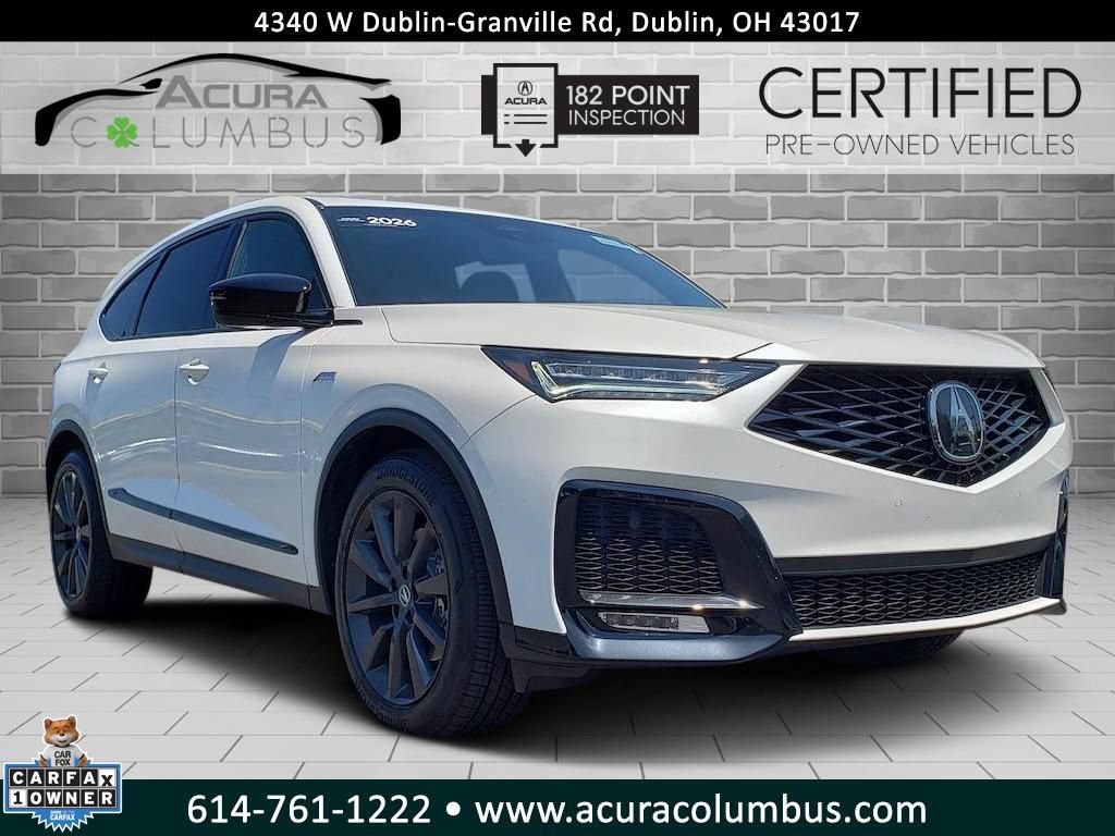 Certified 2026 Acura MDX A-Spec