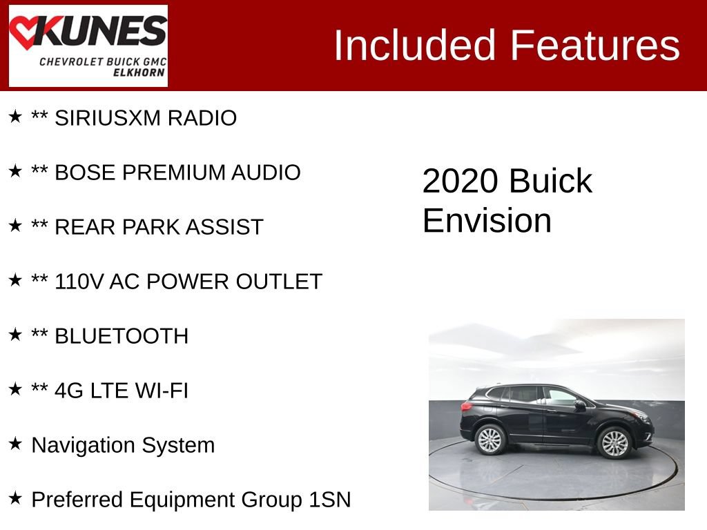 Used 2020 Buick Envision Premium AWD/4WD image 3