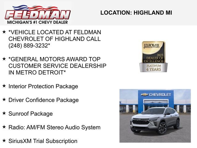 New 2026 Chevrolet Trax RS w/ Sunroof Package image 3