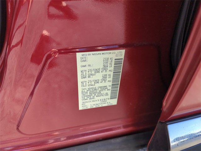 Certified 2020 Nissan Murano SL w/ Moonroof Package image 48