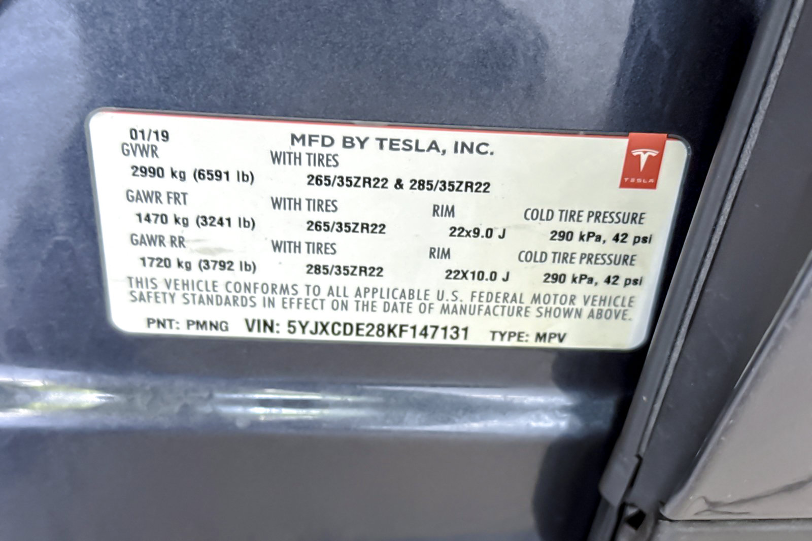 Used 2019 Tesla Model X 75D AWD/4WD image 28