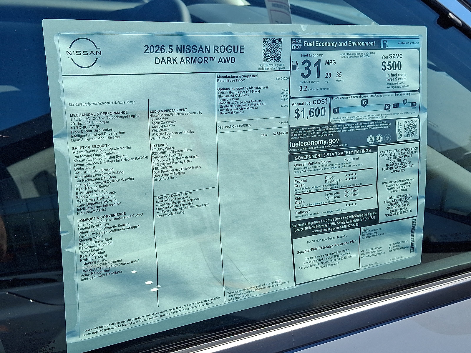 New 2026 Nissan Rogue Dark Armor AWD/4WD image 8