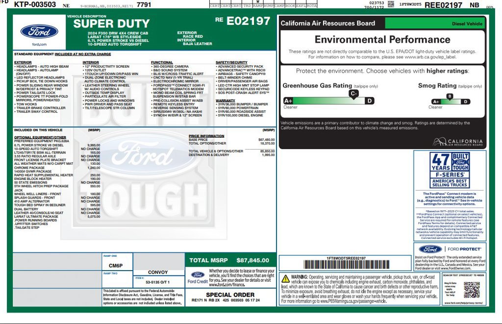 Used 2024 Ford F350 Lariat w/ Lariat Ultimate Package AWD/4WD image 4