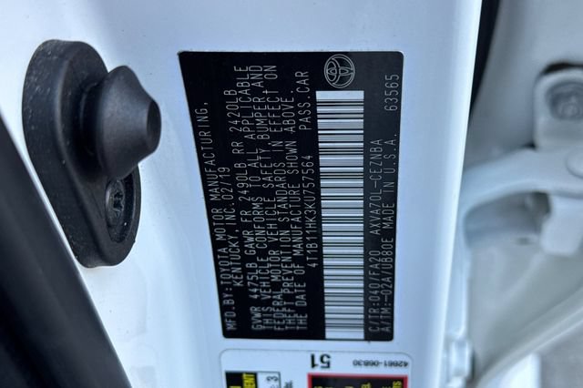 Used 2019 Toyota Camry LE FWD image 52