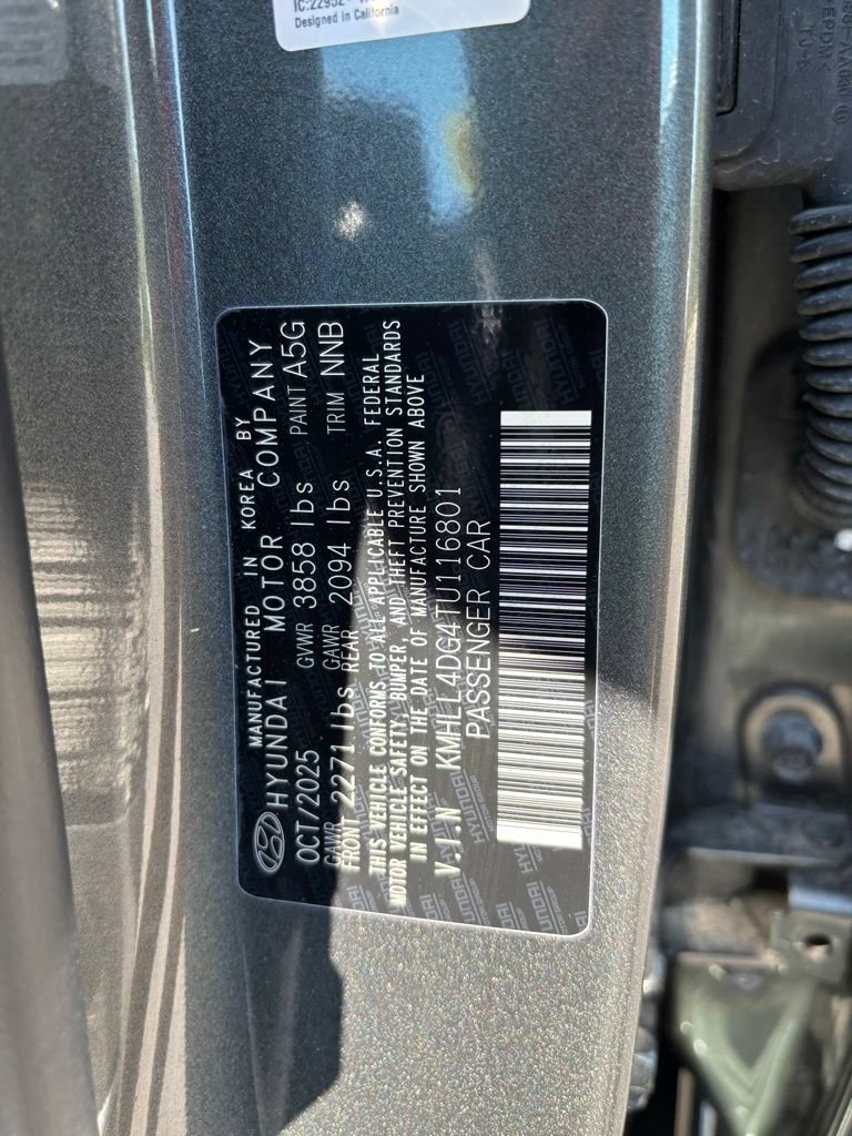 Certified 2026 Hyundai Elantra SE FWD image 19