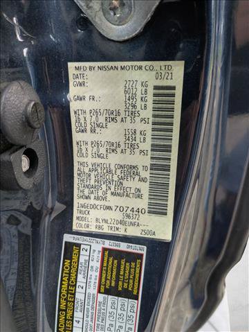 Used 2021 Nissan Frontier SV AWD/4WD image 15