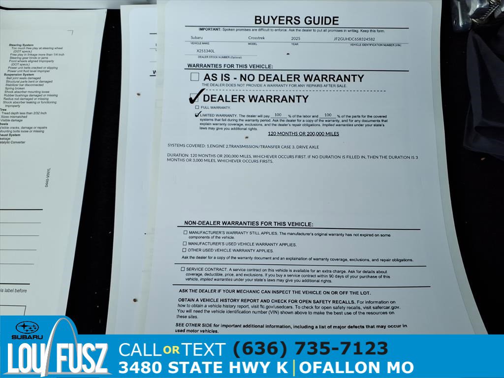 Certified 2025 Subaru Crosstrek 2.0i Premium image 31