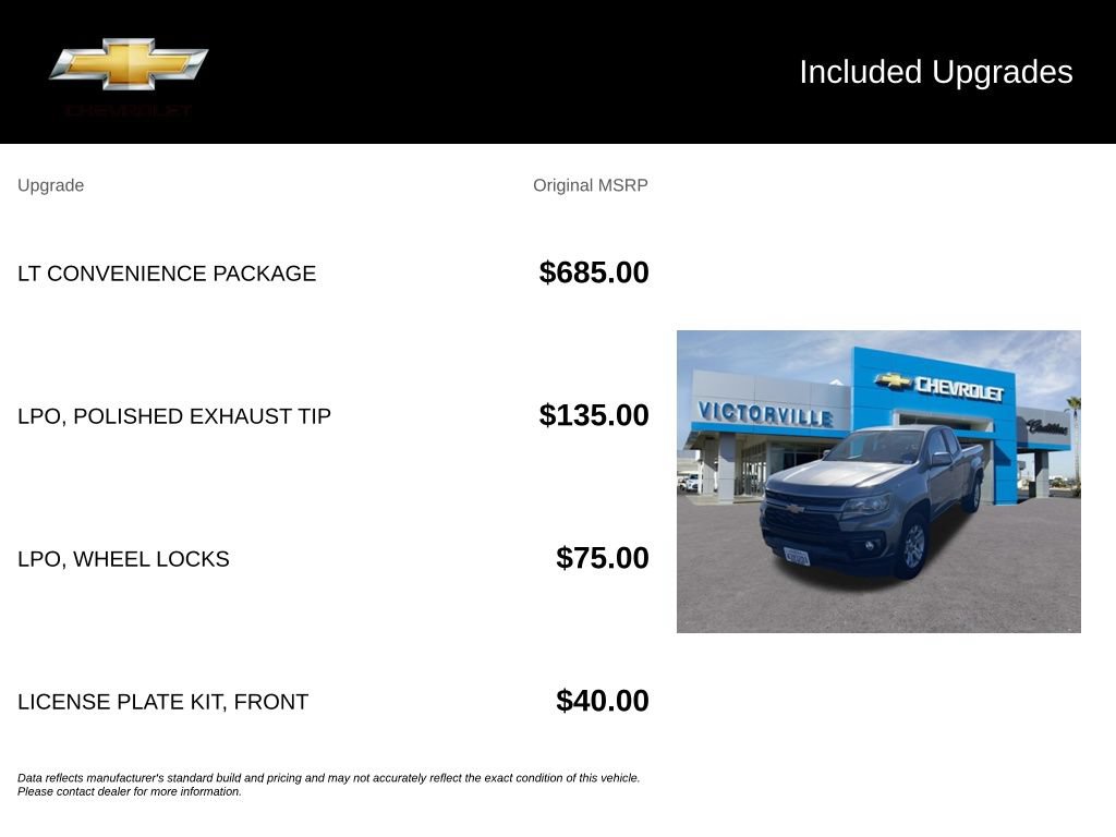 Used 2021 Chevrolet Colorado LT w/ LT Convenience Package RWD image 5