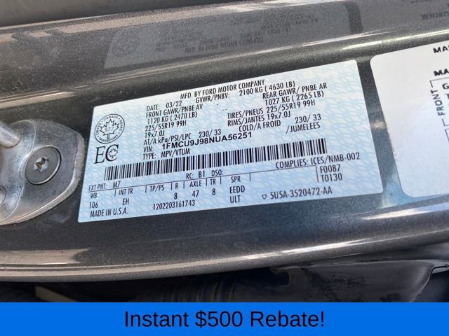 Used 2022 Ford Escape Titanium image 25