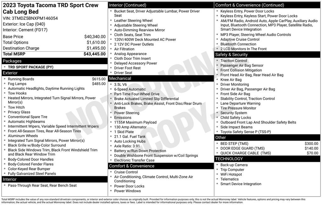 Used 2023 Toyota Tacoma TRD Sport image 2