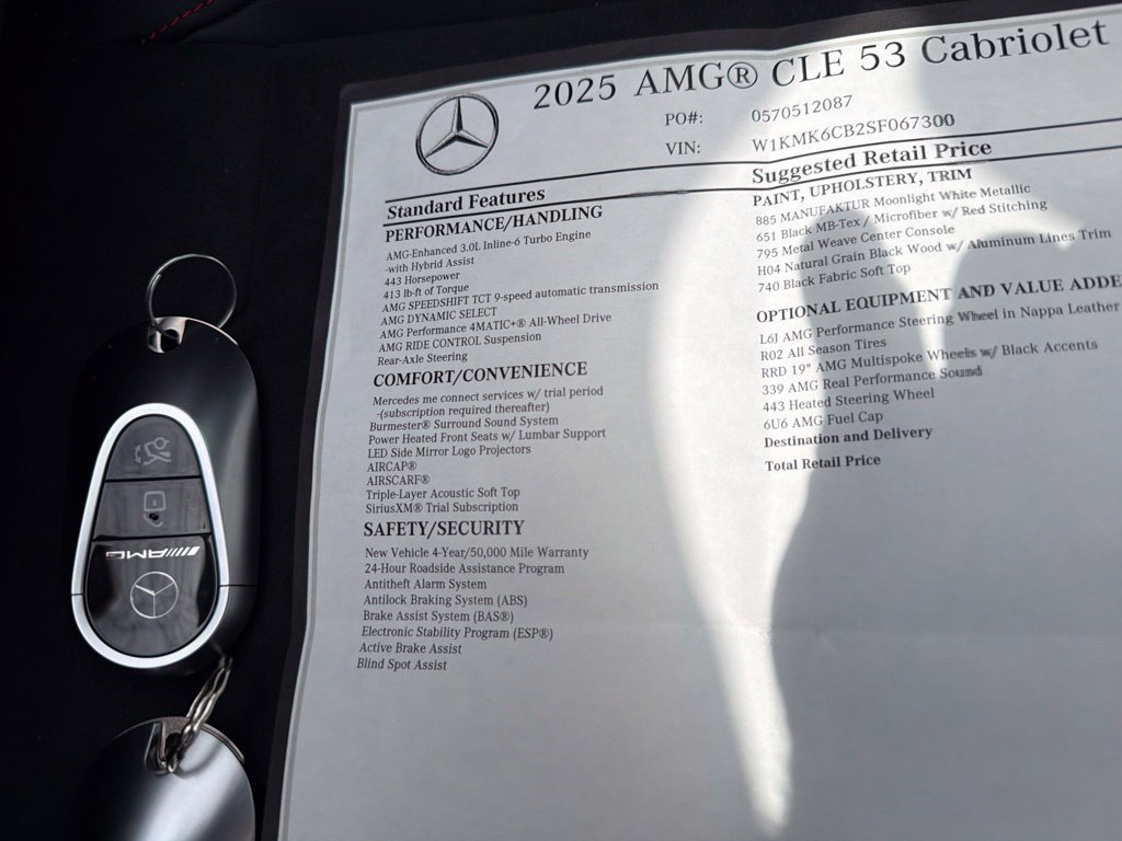 Used 2025 Mercedes-Benz CLE 53 AMG 4MATIC Cabriolet image 26